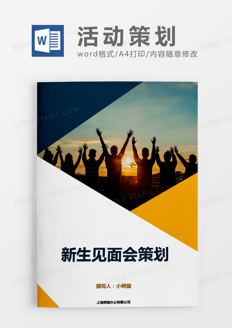 蓝色元素活动策划方案word模板