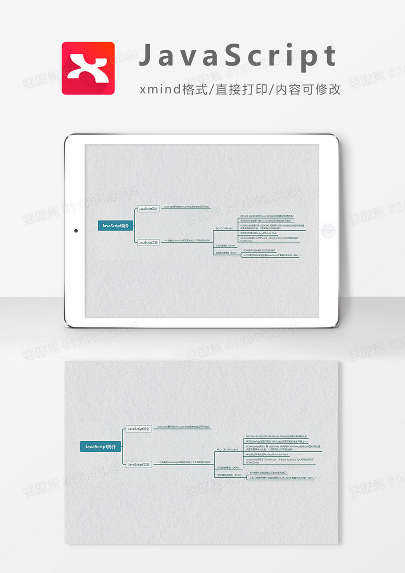 思维导图javascriptXMind模板