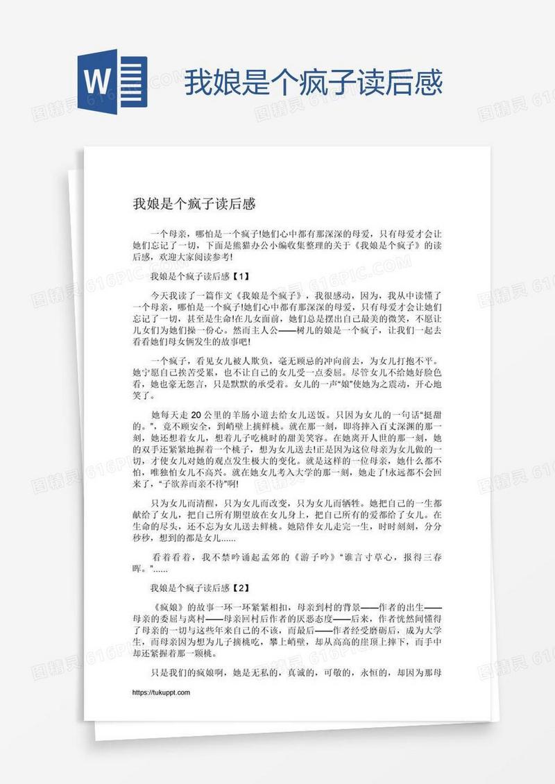我娘是个疯子读后感