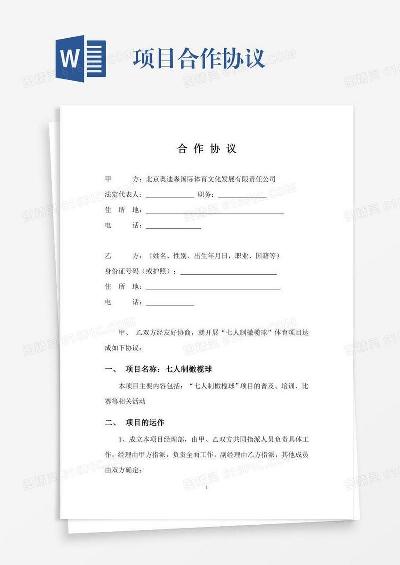 项目合作协议