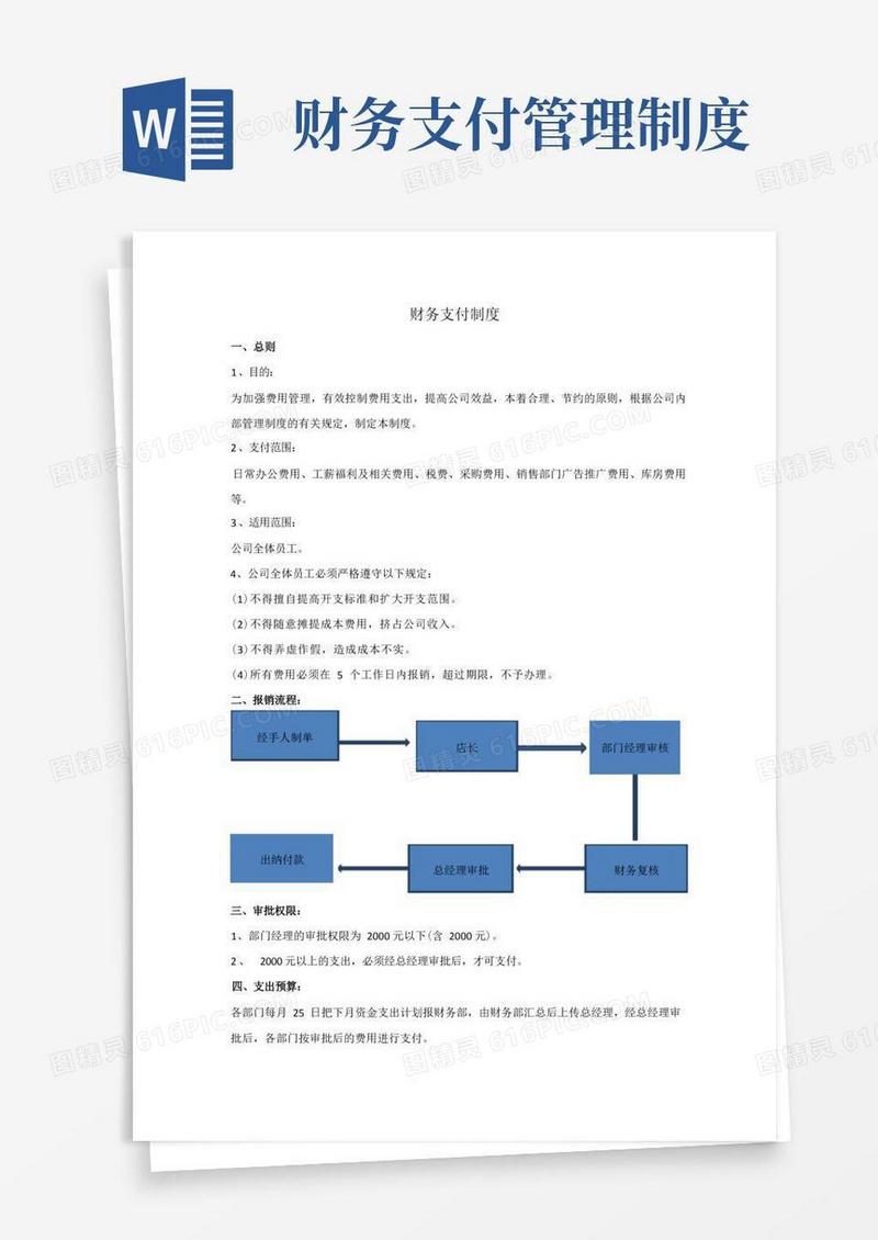 好用的财务支付制度