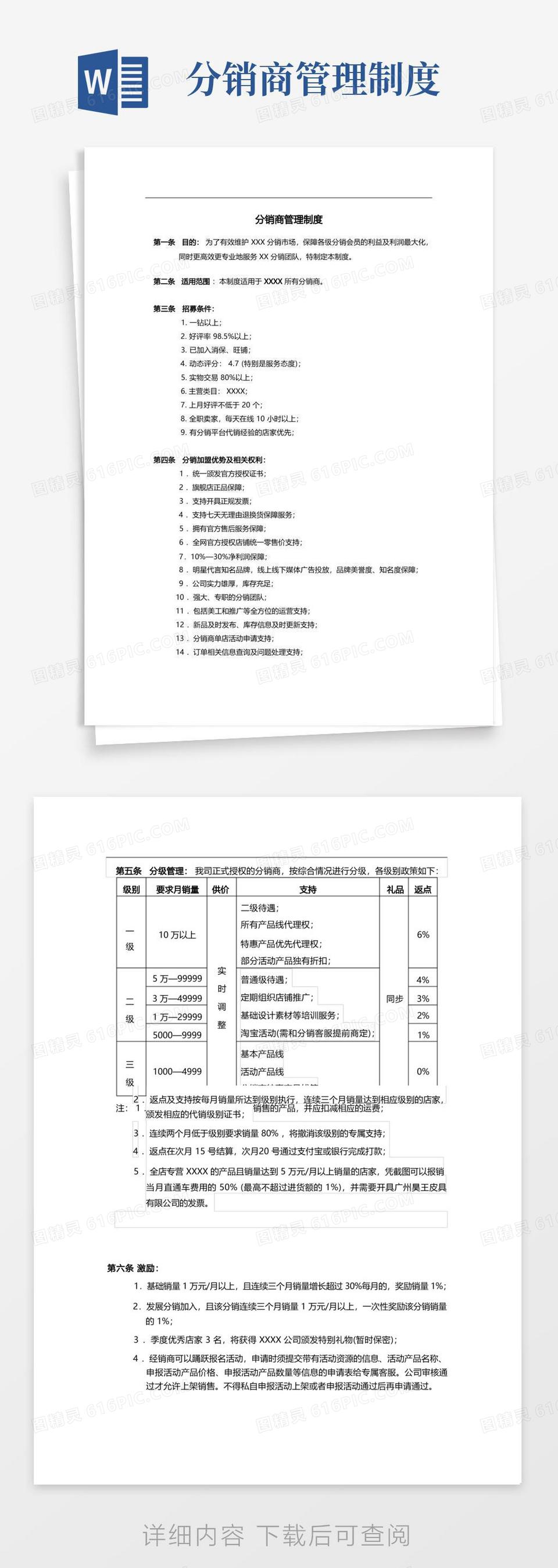 方便的天猫电商分销商管理制度(1)