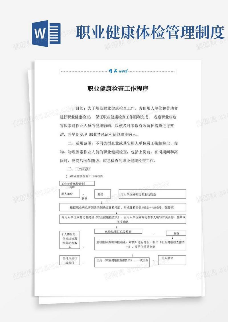 实用的职业健康检查制度