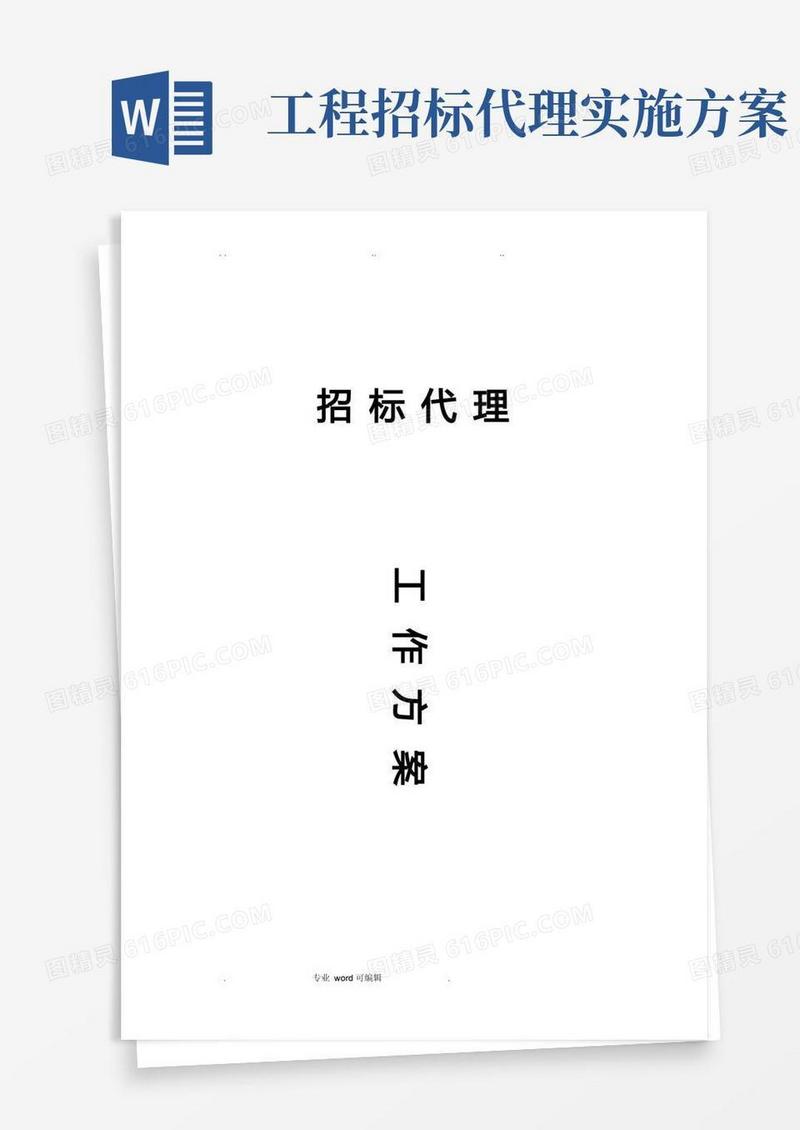 简易版招标代理工作实施方案