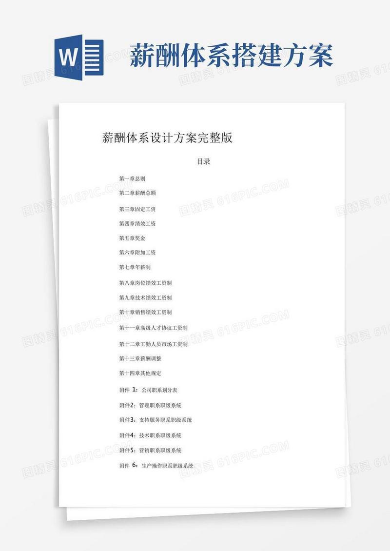 方便的[全]薪酬体系设计方案完整版