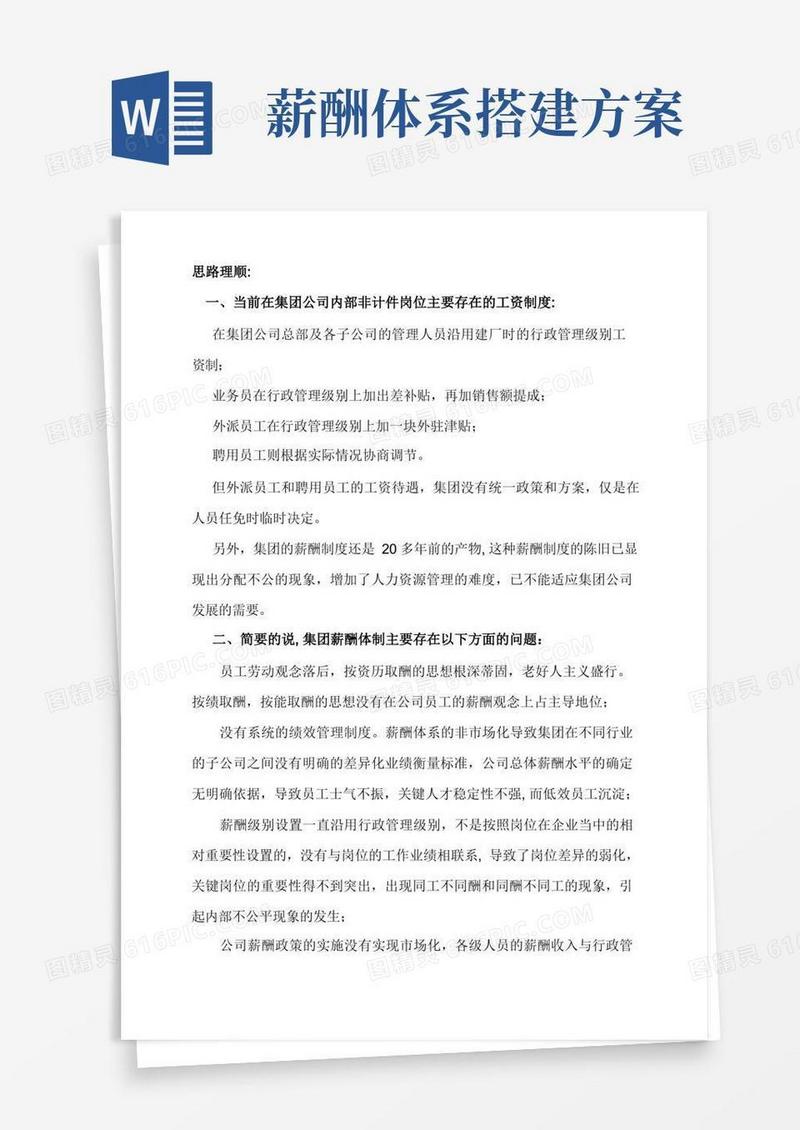 好用的公司薪酬体系建设方案