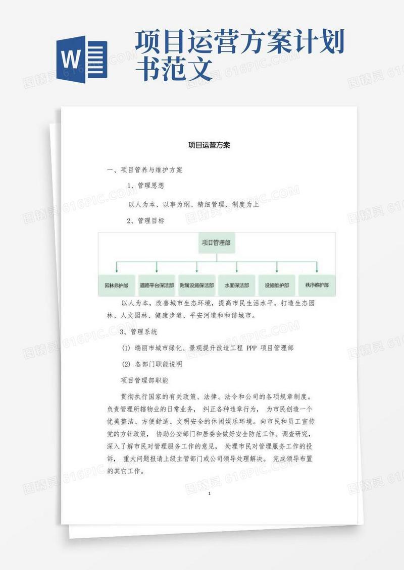 大气版项目运营方案