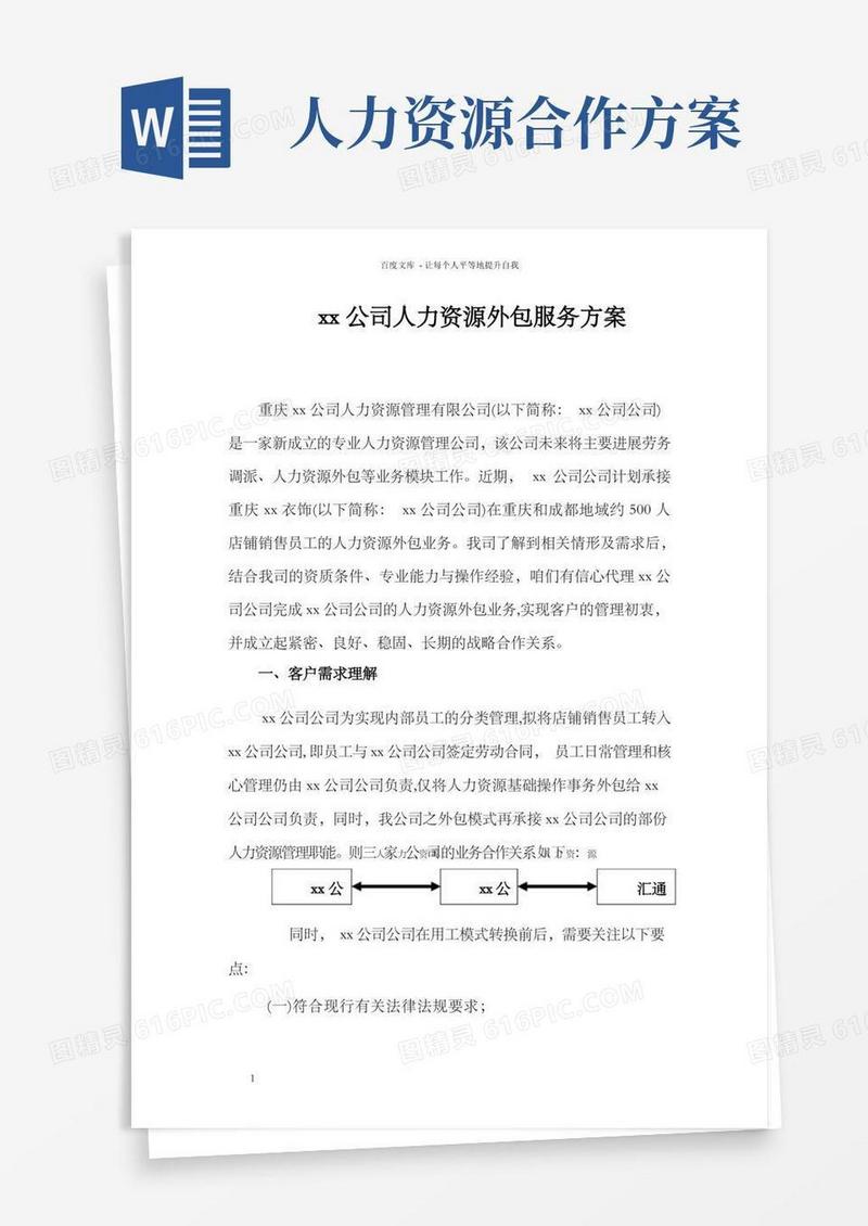 方便的公司人力资源外包服务方案