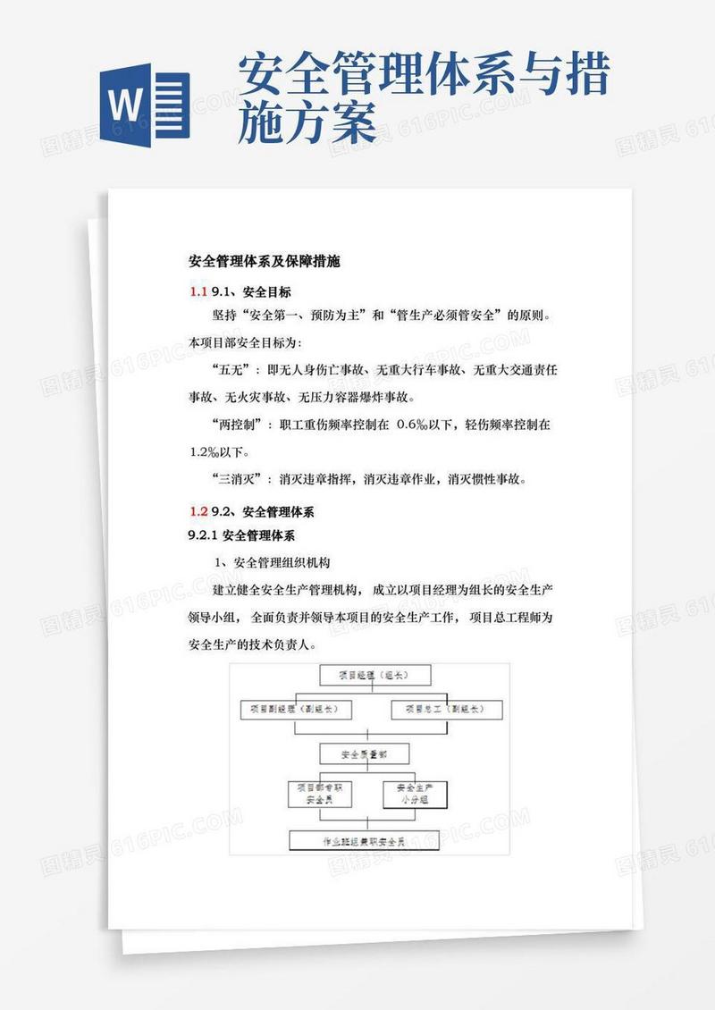好用的安全管理体系和保障措施方案