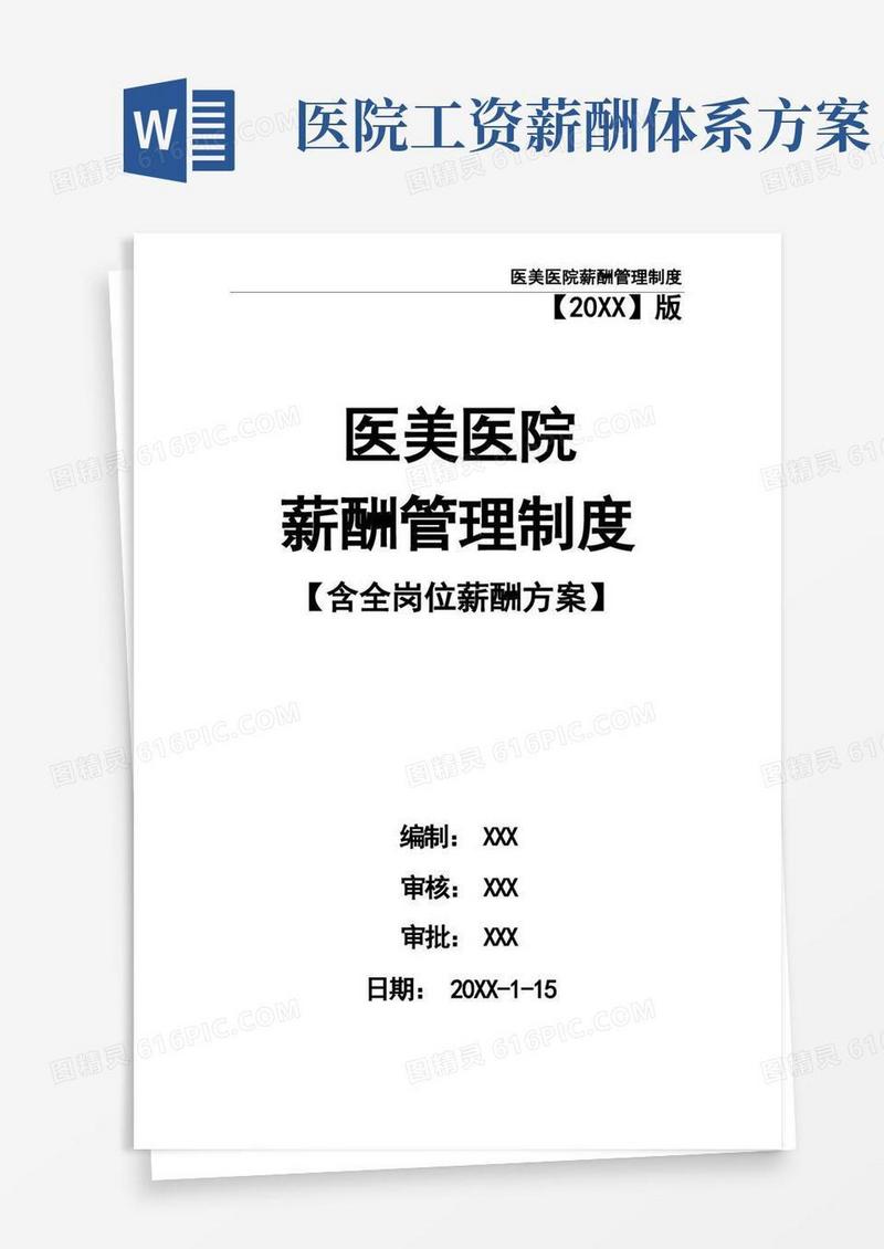 医美医院薪酬管理制度
