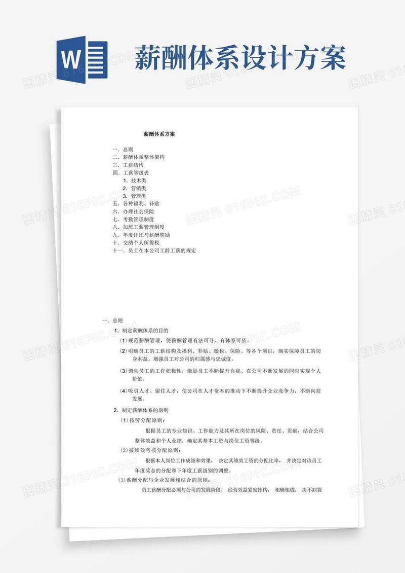 薪酬体系设计