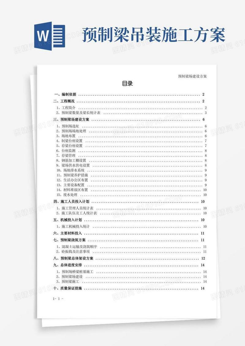 预制梁场施工方案(最新)