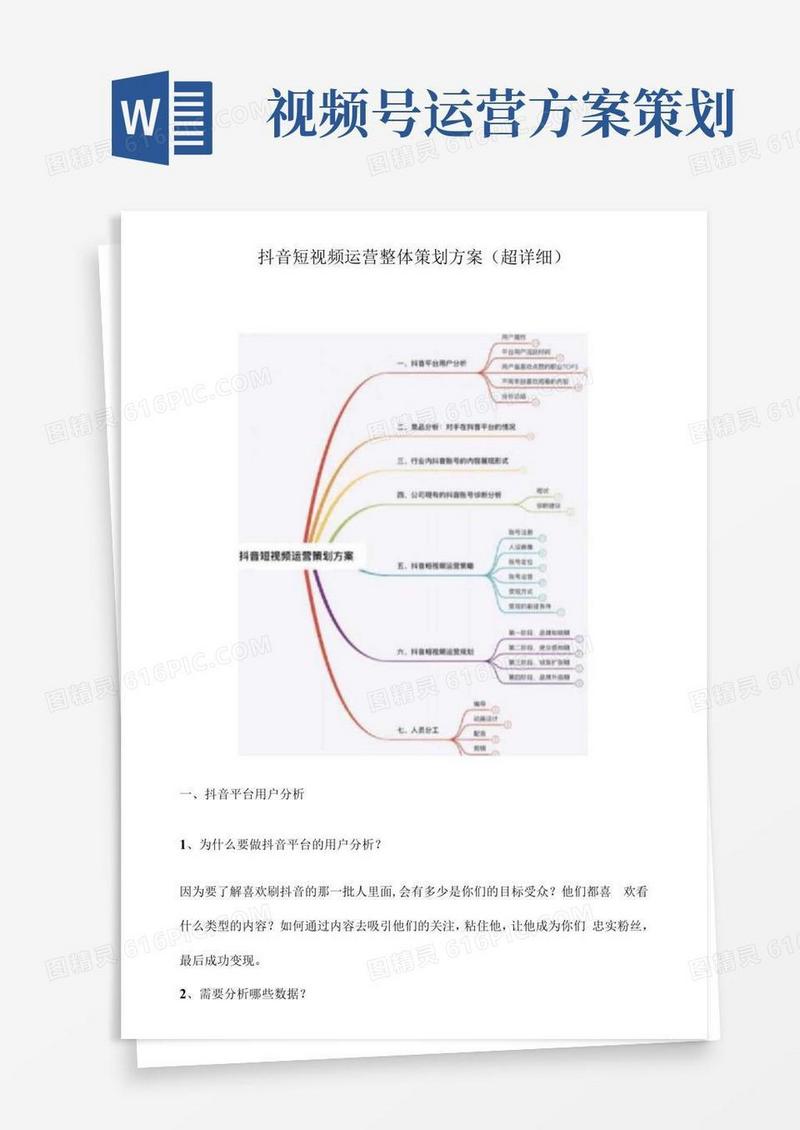 抖音短视频运营整体策划方案(超详细)