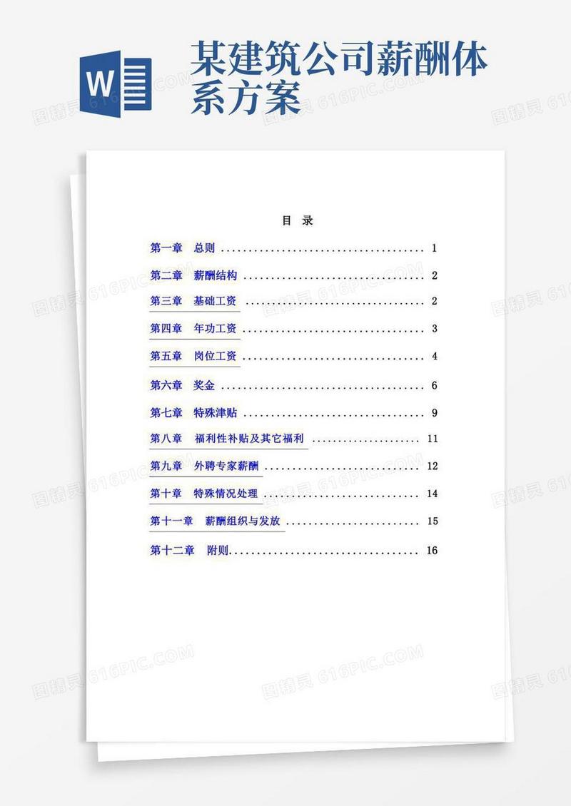 建筑行业薪酬福利管理规定
