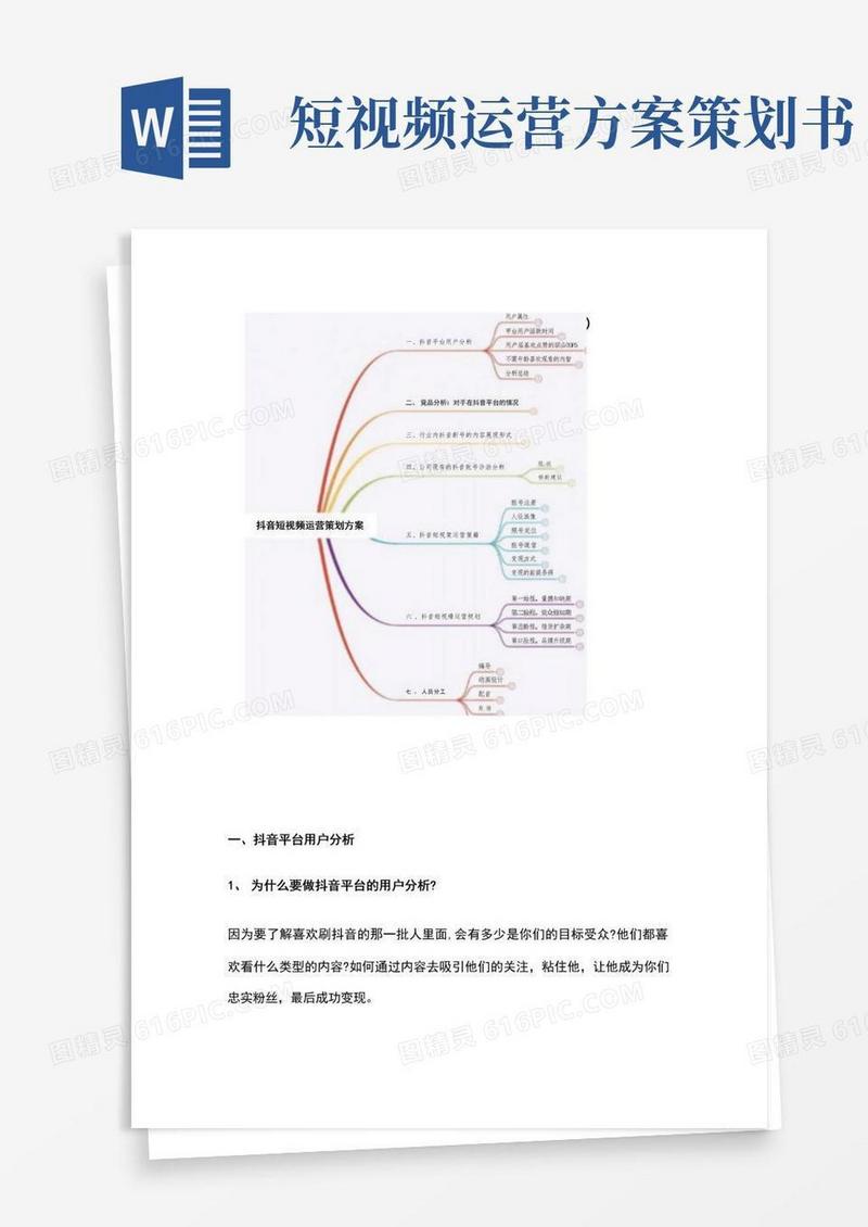 抖音短视频运营整体策划方案(超详细)