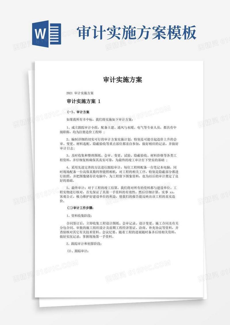 审计实施方案