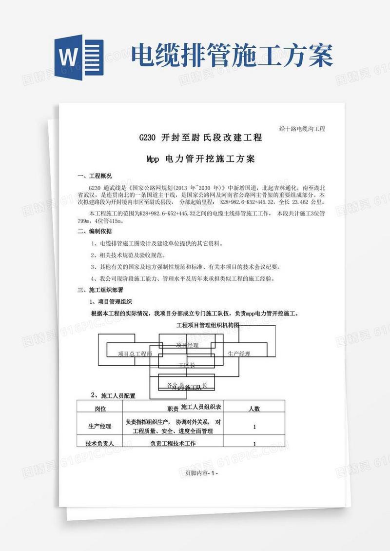 电缆排管施工方案.
