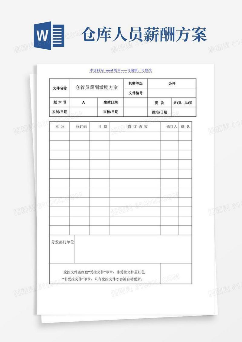 仓管员薪酬激励方案与考核表,仓管员考核内容与评分标准