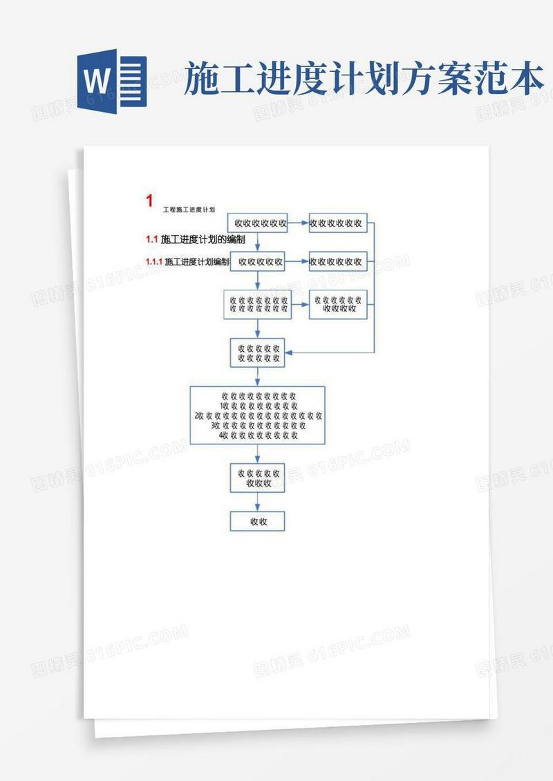 工程施工进度计划