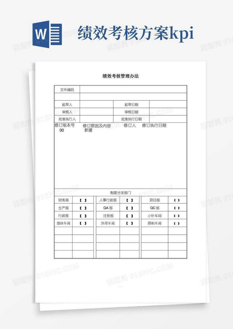 KPI绩效考核管理办法