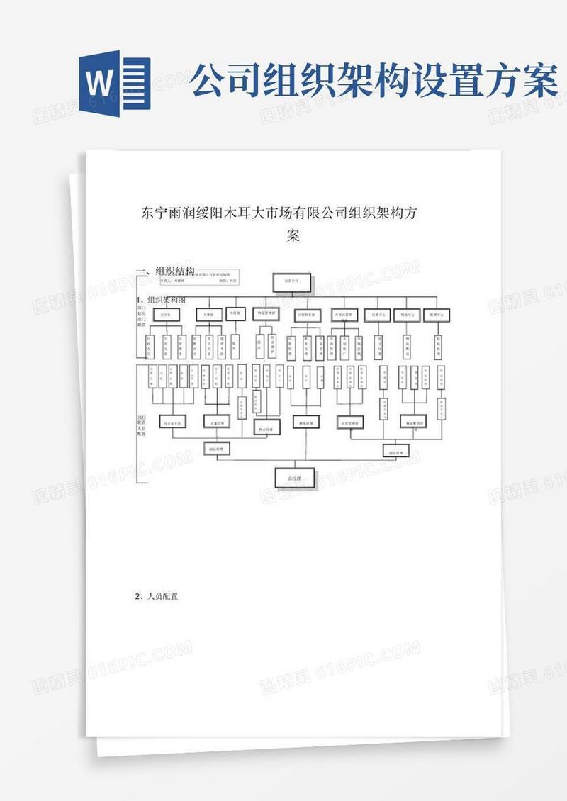公司组织架构规划方案.doc