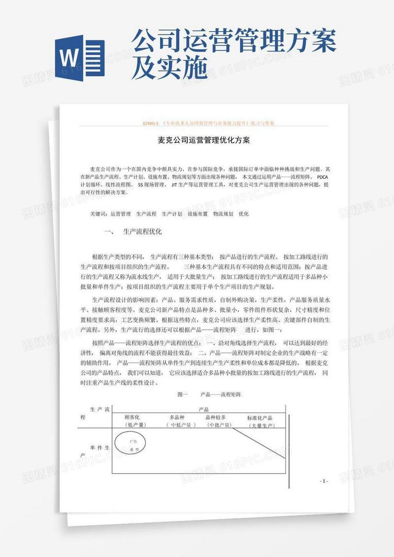 公司运营管理优化方案