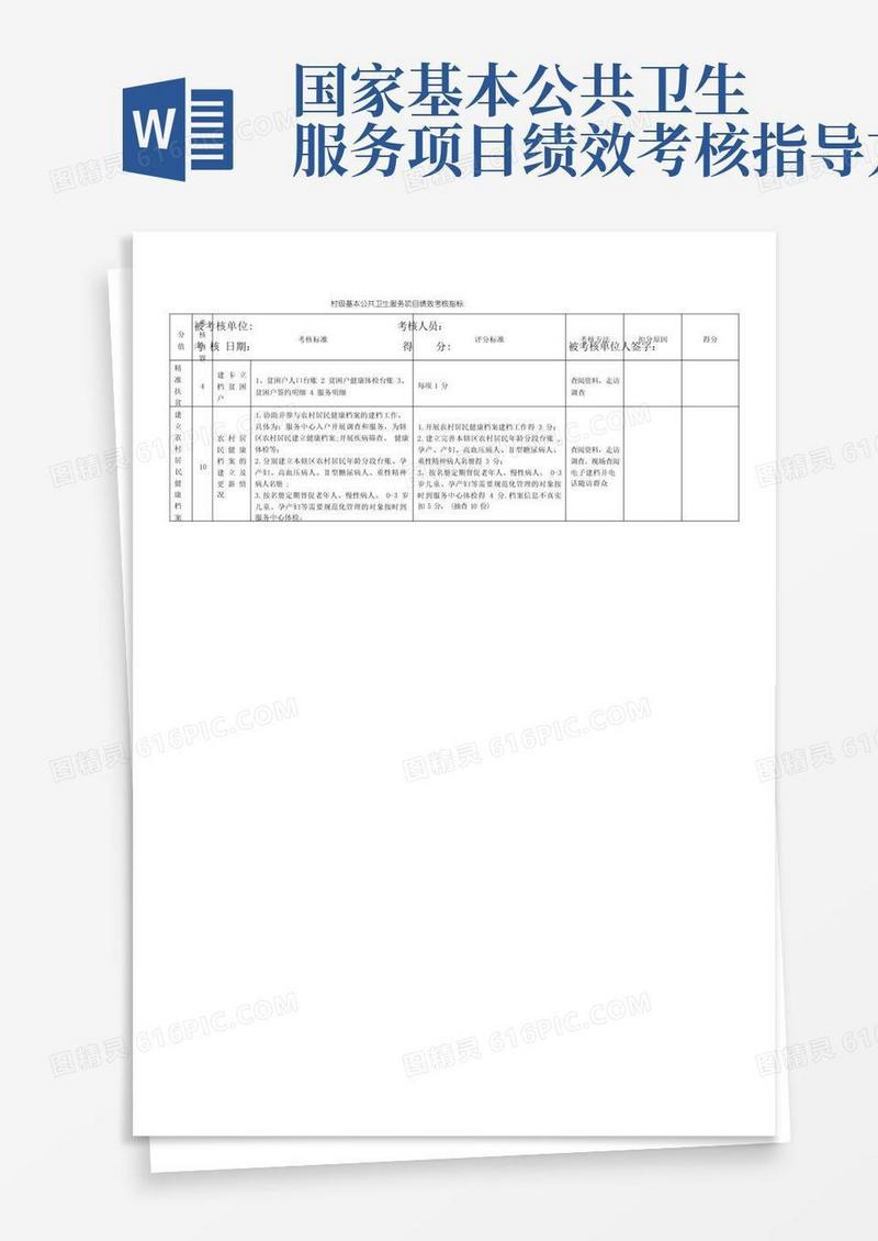 公共卫生绩效考核方案细则