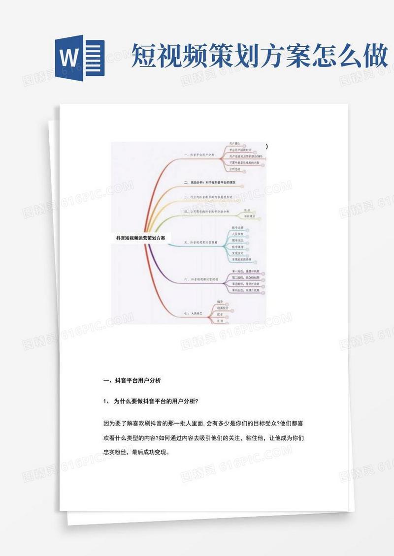 抖音短视频运营整体策划方案(超详细)