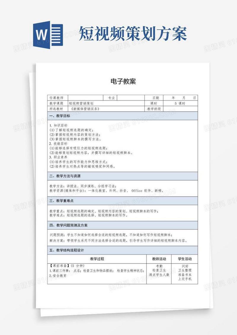 短视频营销策划