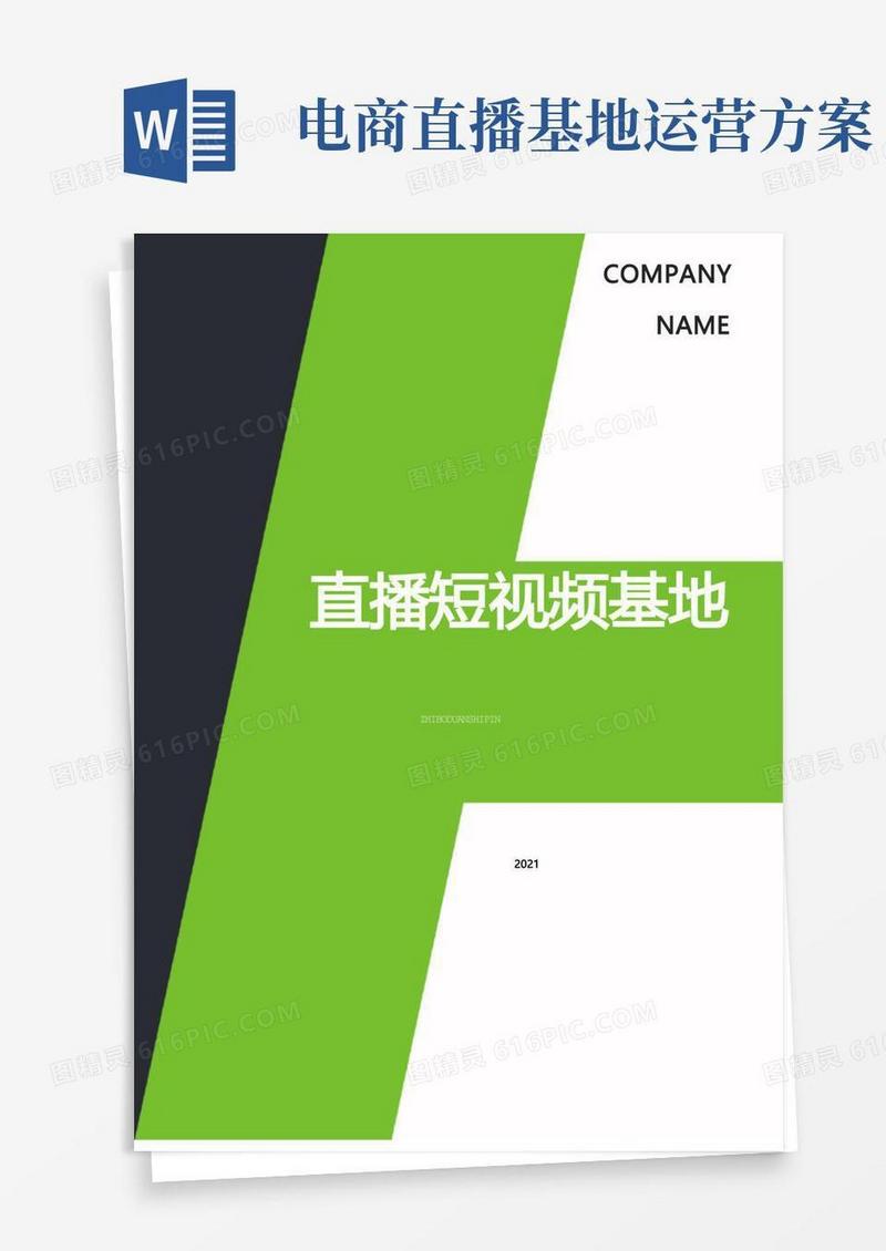 2021打造直播短视频孵化基地优质文档