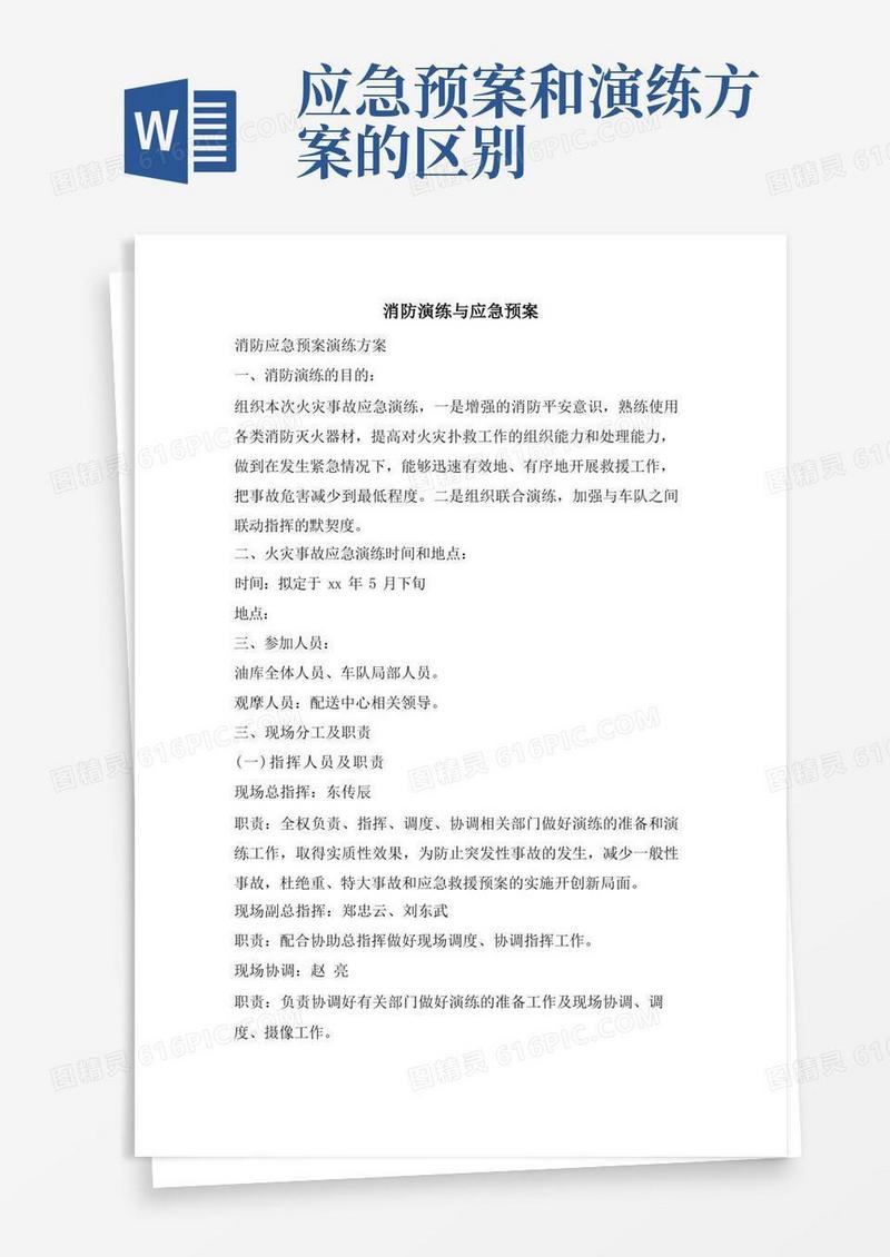 消防演练与应急预案