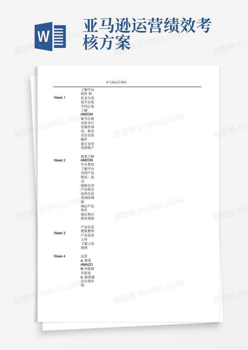 亚马逊网店运营规划