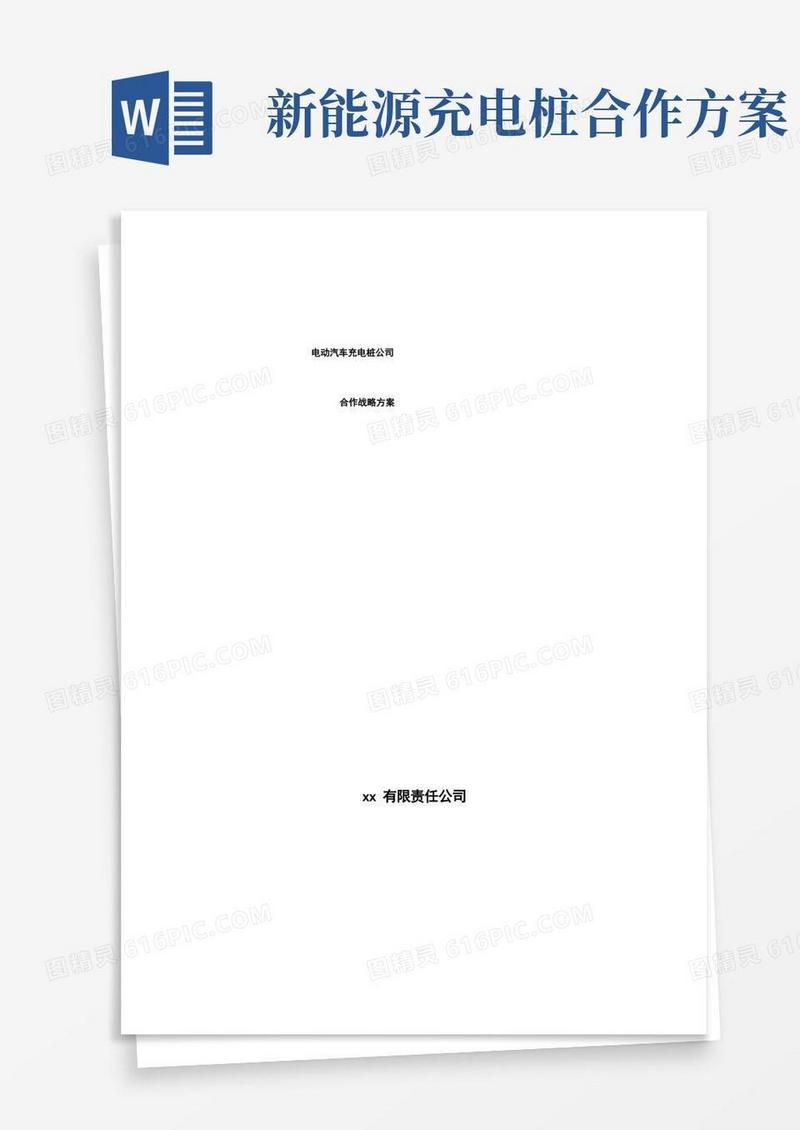 电动汽车充电桩公司合作战略方案_参考