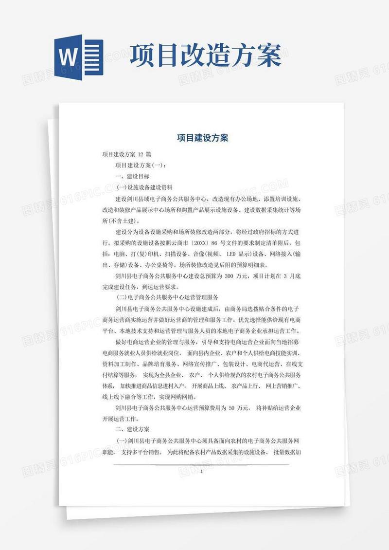 项目建设方案