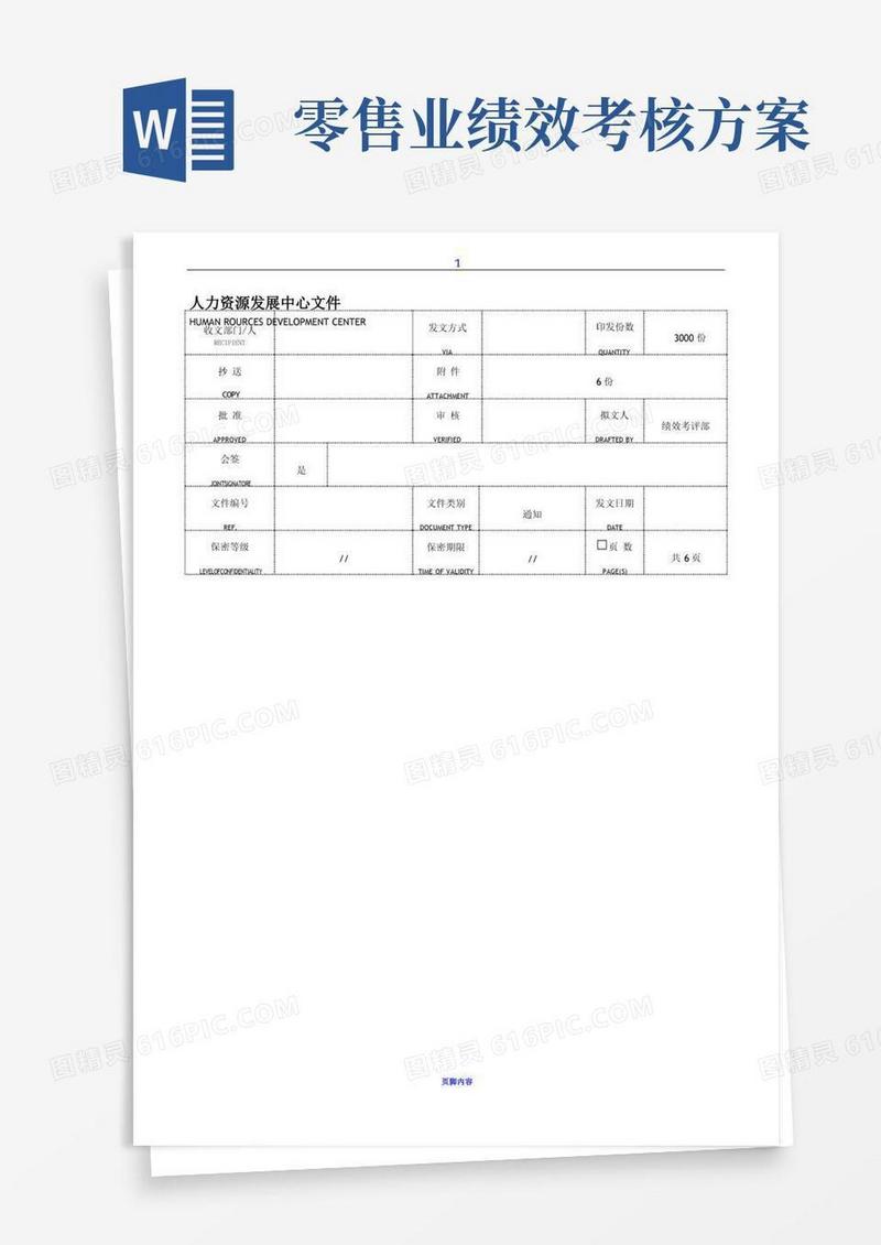 商超人员绩效考核办法(零售业)