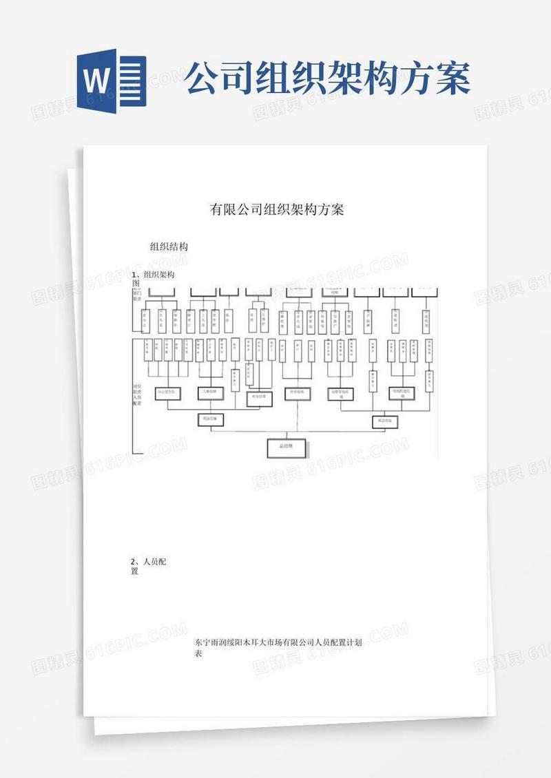 公司组织架构规划方案