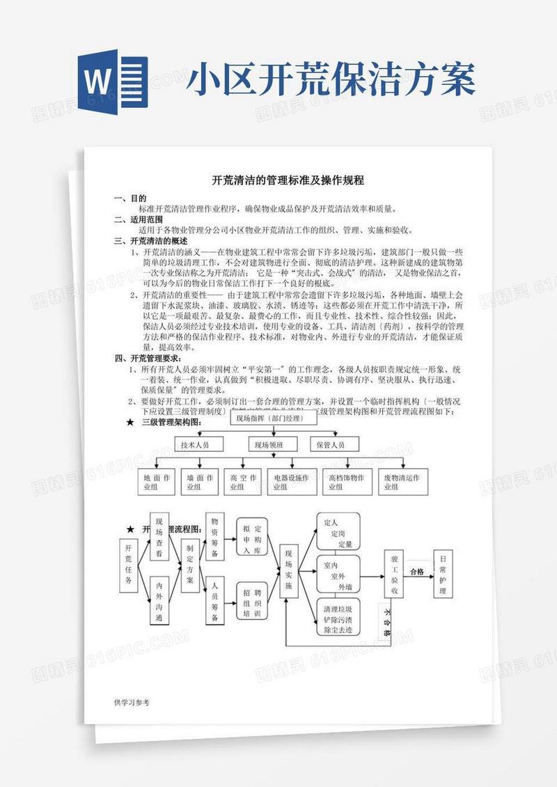 保洁公司开荒服务标准及操作规程