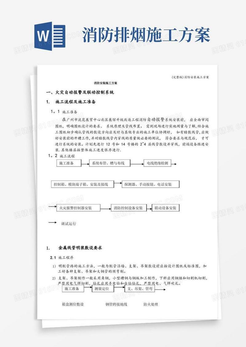 (完整版)消防安装施工方案