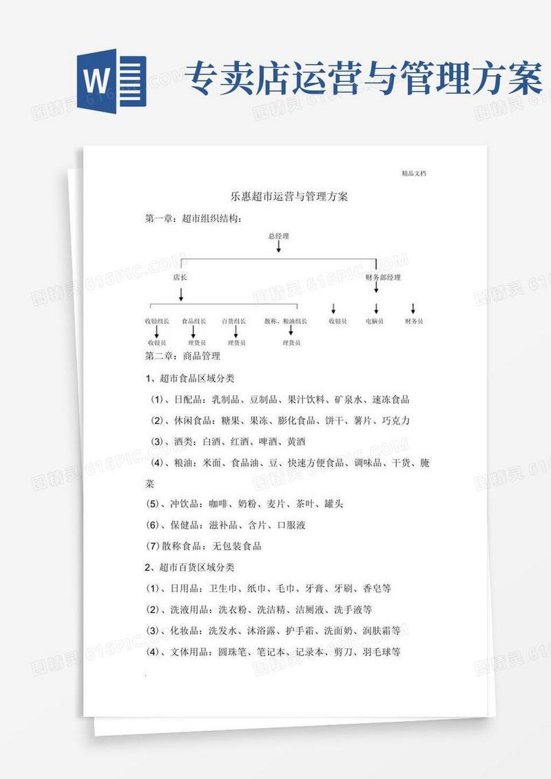 超市运营与管理方案