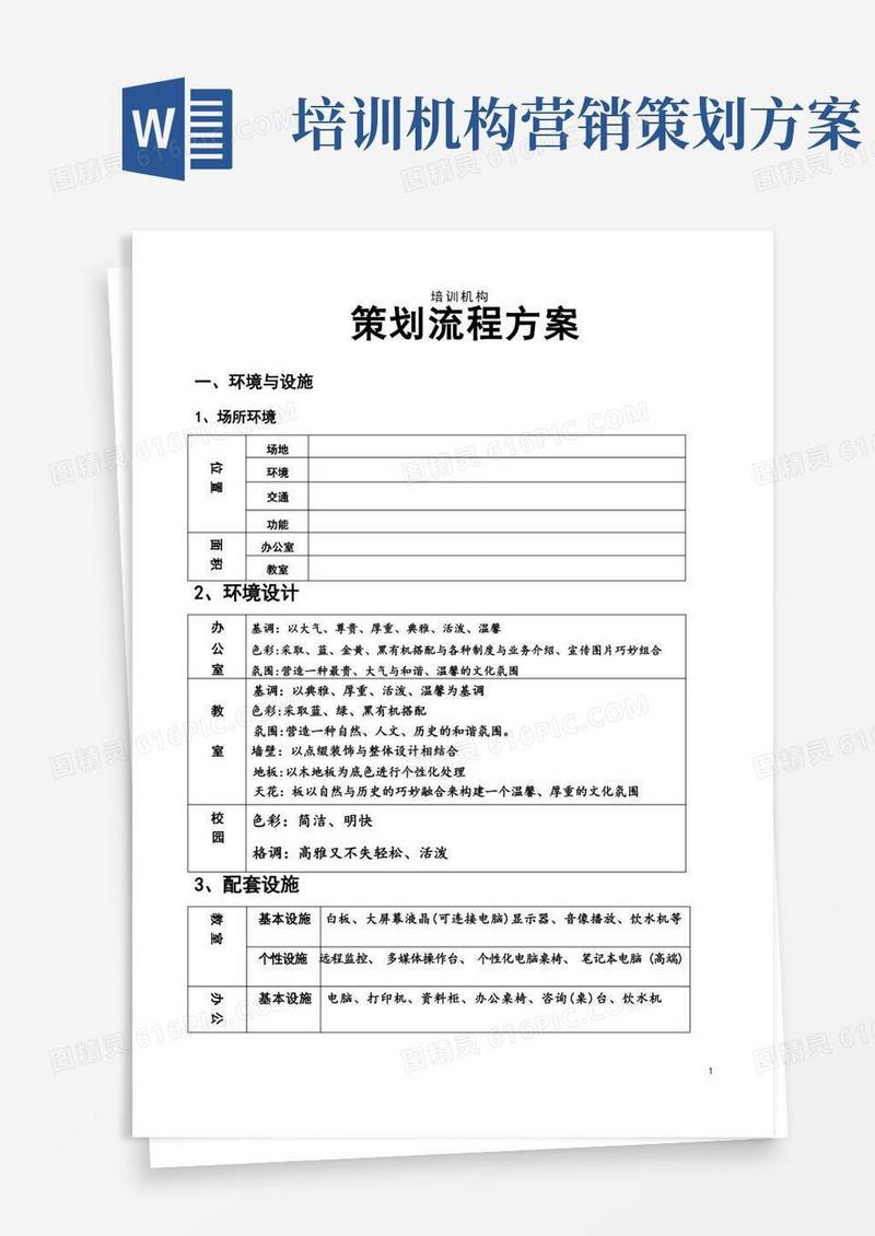 培训学校筹建方案(参考)