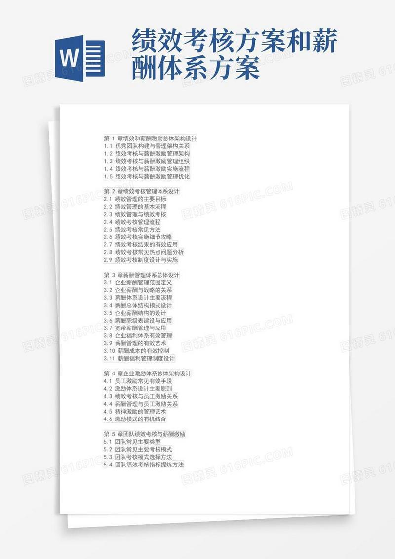 绩效考核与薪酬激励整体解决方案
