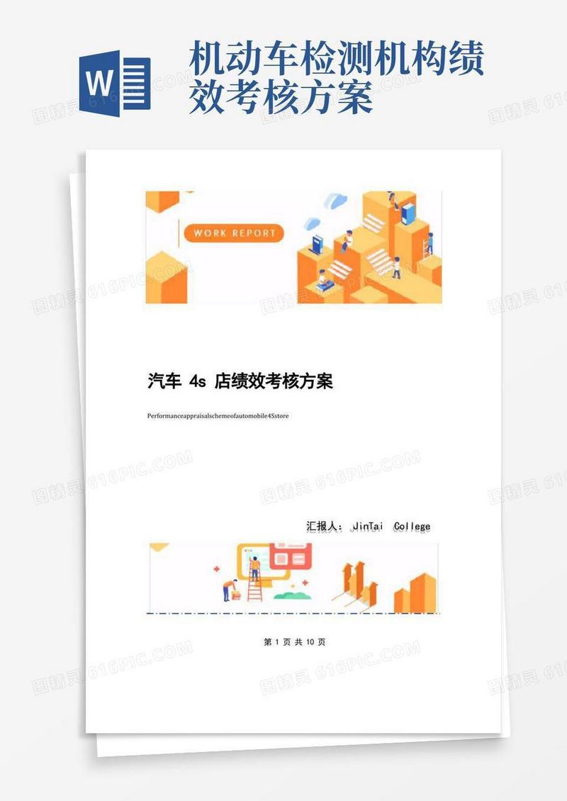 汽车4s店绩效考核方案