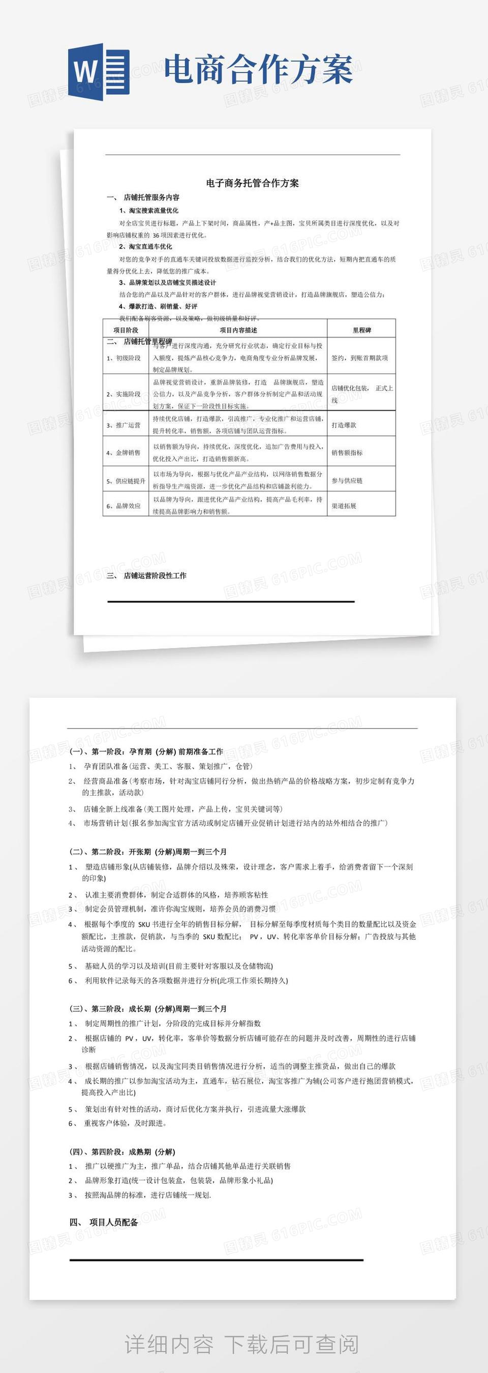 电子商务托管合作流程方案