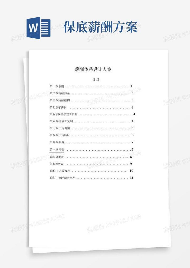 海尔薪酬体系设计方案