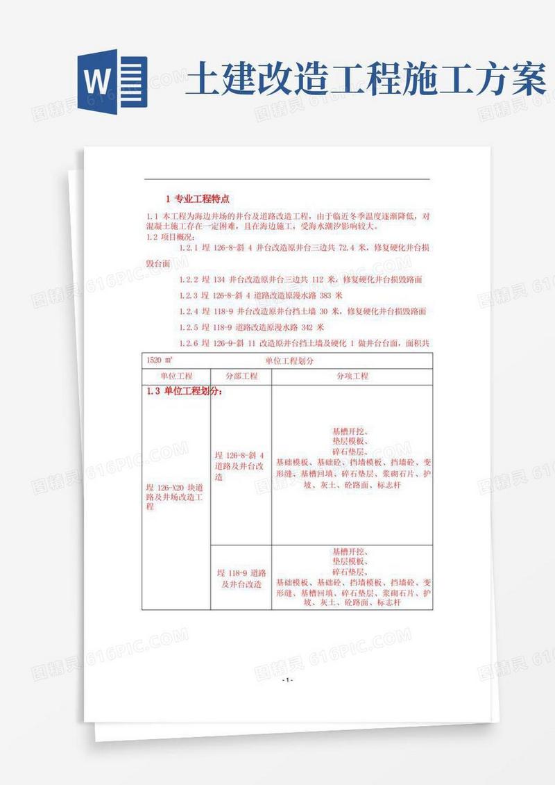 道路及井场改造工程(土建)施工方案