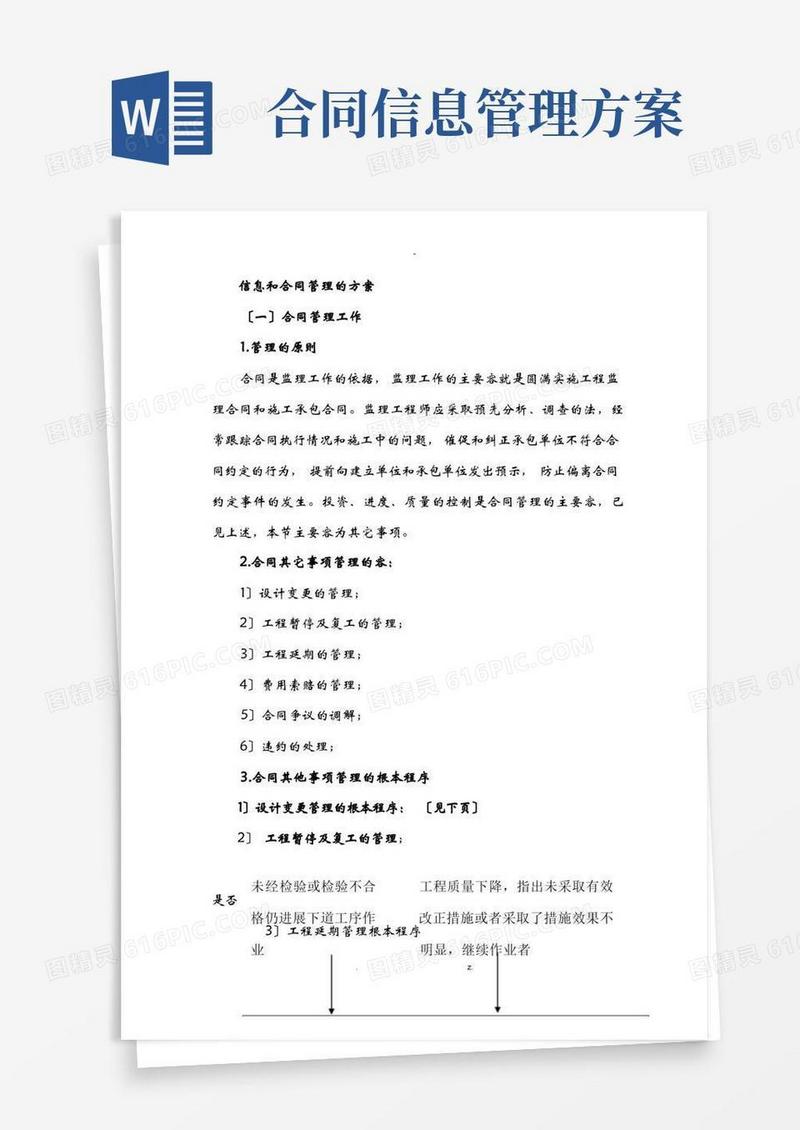 合同和信息管理措施