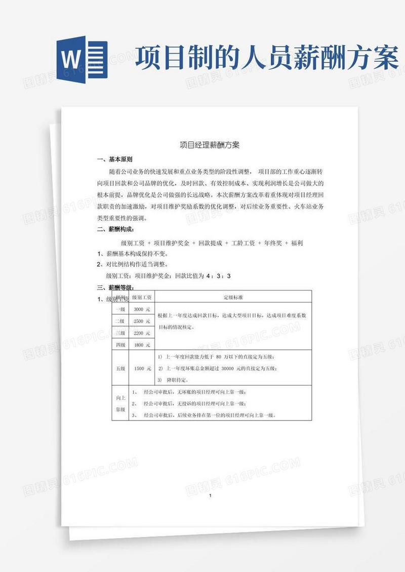 项目经理薪酬方案细则.doc