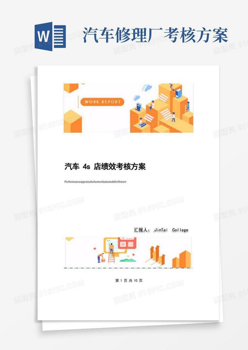 汽车4s店绩效考核方案