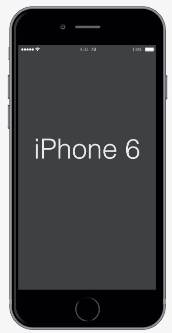 苹果6模型产品图iPhone手机iPhone6黑色