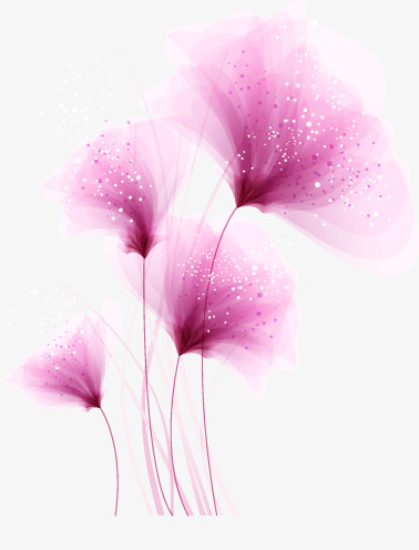 抽象梦幻紫色花